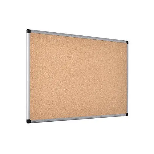 Produktbild: Bi-Office Korktafel Maya Mit Aluminiumrahmen und Hochwertiger Naturkorkoberfläche, Pinnwand, 90 x 60 cm