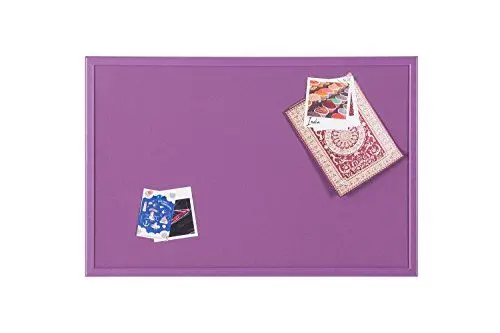 Produktbild: Bi-Office Pinnwand Schulkalender, Korktafel mit MDF Rahmen, 22 mm dicker, Kork Oberfläche in Violett, 60 x 40 cm