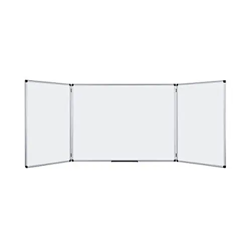 Produktbild: Bi-Office TR01020509170 Trio Maya platzsparende Whiteboard mit ausklappbaren Flügeln