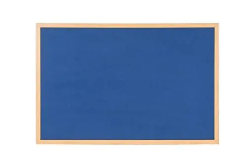 Produktbild: Bi-Office fb0743239 Earth-It Filztafel mit Executive Holzrahmen Eiche, 900 x 600, Blau