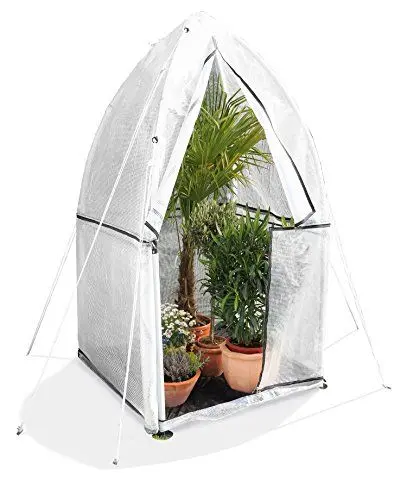 Produktbild: BioGreen Verlängerung für Foliengewächshaus Tropical Island M | Erhöhung um 1 Meter | einfacher Anbau per Easy-Click-System | L 130 x B 130 x H 100 cm
