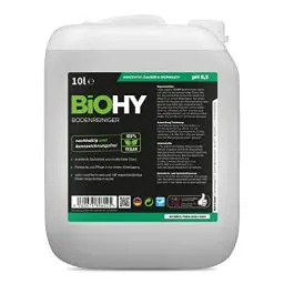 Produktbild: BiOHY Bodenreiniger (10 Liter Kanister) | Konzentrat für alle Reinigungsgeräte und alle Hartböden | angenehmer Geruch und streifenfreie Reinigung | ideal für Laminat, PVC & Stein