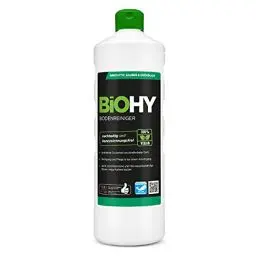 Produktbild: BiOHY Bodenreiniger (1l Flasche) | Konzentrat für alle Reinigungsgeräte und alle Hartböden | angenehmer Geruch und streifenfreie Reinigung | ideal für Laminat, PVC & Stein | Bio Konzentrat