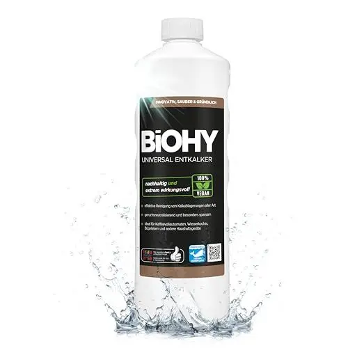 Produktbild: BiOHY Universal Entkalker (1l Flasche) | Universal Konzentrat für alle Haushaltsgeräte | starker Kalklöser | auch für Elektrogeräte | kompatibel mit allen Kaffeeautomaten & Wasserkochern