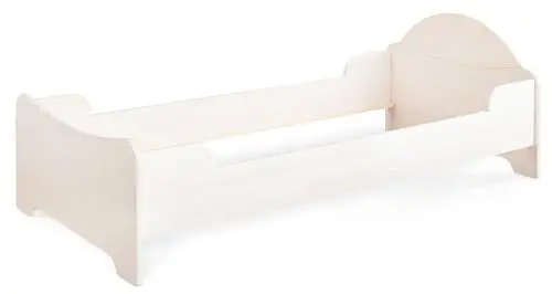 Produktbild: BioKinder Einzelbett Kinder-Bett Kojenbett David metallfrei aus zertifiziertem Massivholz Kiefer Naturweiß lasiert 90 x 200 cm