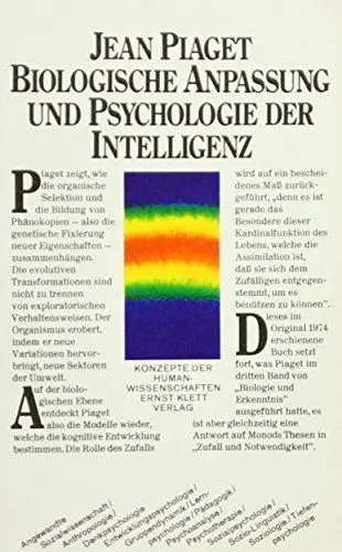Produktbild: Biologische Anpassung und Psychologie der Intelligenz (Konzepte der Humanwissenschaften): Organische Selektion und Phänokopie
