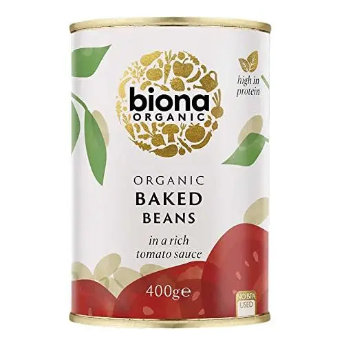 Produktbild: Biona Organic Baked Beans, in Tomatensoße, 400g