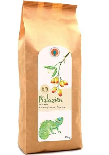 Produktbild: Bio-Pistazien mit Schale - 0,7kg (700g) - ungeröstet und ungesalzen