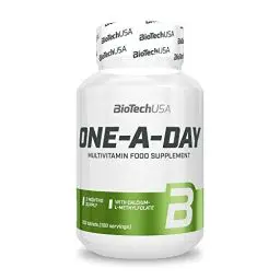 Produktbild: BioTechUSA One-A-Day Multivitamin | 12 Vitamine | 10 Mineralstoffe | Energie, Immunsystem und Knochengesundheit, 100 Tabletten