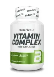 Produktbild: BioTechUSA Vitamin Complex | Multivitamin- & Mineralien-Kapseln | Vitalität | Haut | Haare | Immunität | 13 Vitamine | 10 Mineralien | Glutenfrei | 60 Kapseln