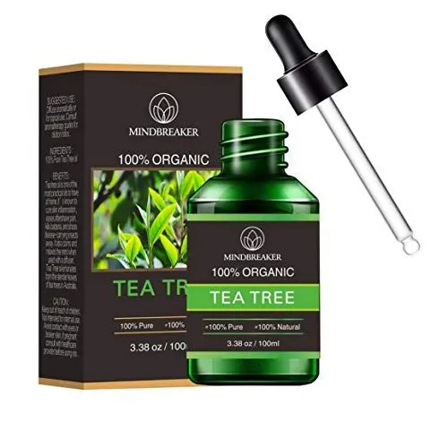 Produktbild: Bio-Teebaum ätherisches Öl, Bio-Aromatherapie-Duftöle 100% reines therapeutisches ätherisches Öl von höchster Qualität (100 ml)
