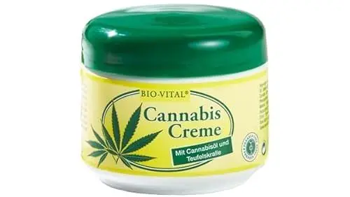 Produktbild: BIO-Vital Cannabis Creme mit Hanföl und Teufelskralle 125 ml, weiß