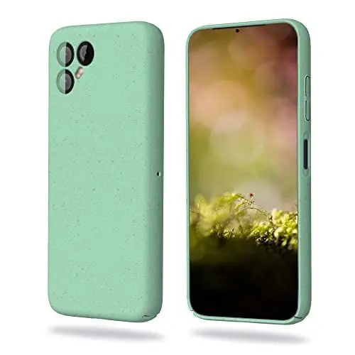 Produktbild: BIOWAVES Hülle Handyhülle Schutzhülle Hardcase Case Cover für Fairphone 4, aus biologisch abbaubaren recycelten & pflanzlichen Materialien, nachhaltig ökologisch , grün, FP4-02