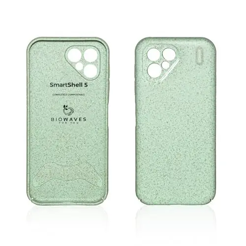 Produktbild: Biowaves SmartShell 5, Handyhülle für Fairphone 5, aus biologisch abbaubaren & recycelten Materialien, grün