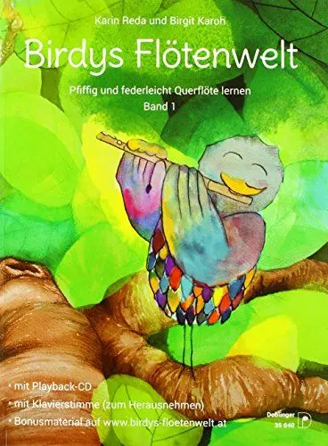 Produktbild: Birdys Flötenwelt Band 1: Pfiffig und federleicht Querflöte lernen (mit CD)