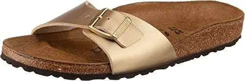 Produktbild: BIRKENSTOCK Damen Madrid Gold, Birko Flor FLIP Flops, 43 EU