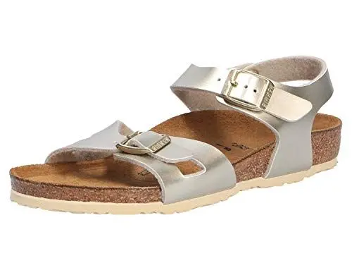 Produktbild: BIRKENSTOCK Rio Kids Electric Metallic Gold, Birko Flor Sandal, 24 EU