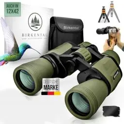 Produktbild: Birkental Fernglas Erwachsene 10x50 inkl. Zubehör-Anfänger und Profis-HD Zoom,wasserdicht,leicht,kompakt - auch für Brillenträger-breites Sichtfeld Feldstecher-Jagd,Vogelbeobachtung,Astronomie, (Grün)