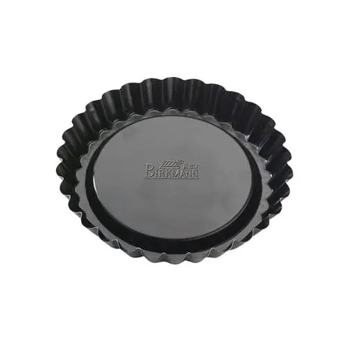 Produktbild: Birkmann, Easy Baking, 6 Obstbodenförmchen in Mini-Format, Ø 12 cm, leichtes Lösen durch hochwertige Antihaftbeschichtung, PFOA-frei, 5 Jahre Garantie, mit Rezept, 881587