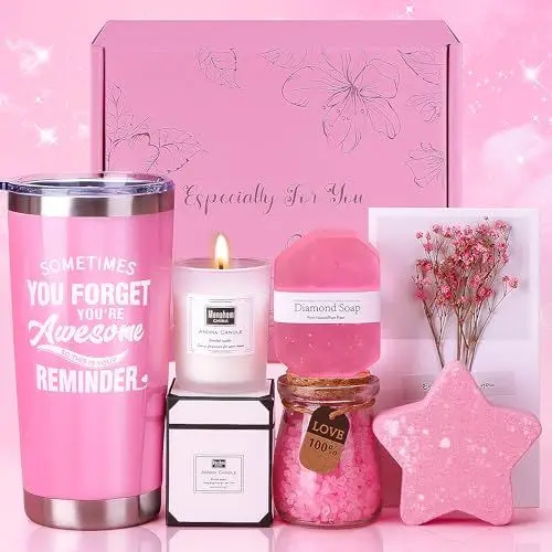 Produktbild: Birthday Pamper Gifts for Women, Unique Self Care Package Relaxation Spa Bath Set for Her, Get Well Soon Gifts for Women, Ladies Pamper Hamper Birthday Gifts for Friends, Mum, Sister, Wife