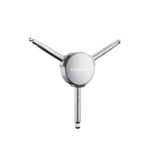 Produktbild: Birzman Y Grip Innensechskantschlüssel-Set, 4/5/6.mm Kugelspitze Werkzeuge, Silber, Einheitsgröße
