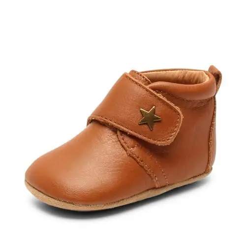 Produktbild: Bisgaard Unisex Baby Velcro Star Hjemmesko Hausschuhe, Cognac, 20 EU
