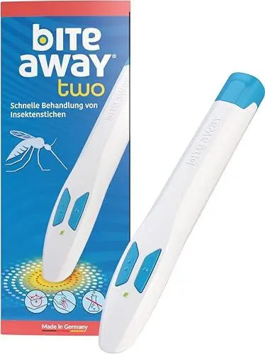 Produktbild: bite away two, der original Stichheiler, der elektronische Insektenstichheiler für die schnelle Behandlung von Mückenstichen, Hitzestift, bis zu 300 Anwendungen. Ersetzt nicht den Mückenschutz