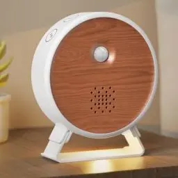 Produktbild: BITIWEND Vogelzwitscher Bewegungsmelder Box mit Licht & abnehmbar Stand Aufladbar Naturgeräuschebox Nature Sound Box Vogelgeräusche, Meer, Bachgeflüster, Lagerfeuer Musikbox mit Bewegungssensor