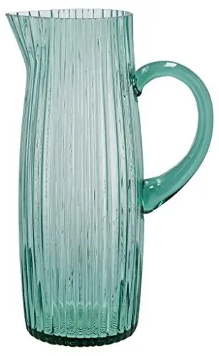 Produktbild: BITZ Kusintha Kanne, Wasserkrug aus Glas, Fassungsvermögen 1,2 L, Grün (1 stück)