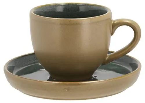 Produktbild: BITZ Wood Espressotasse mit Untertasse Dia 5,5 x 5 cm 7 cl Wood/Forest