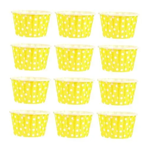 Produktbild: BIUDECO 100 Stücke Dot Muffin Liner Backen Tassen Für Muffins Hitze Beständig Wiederverwendbar Lebensmittel Grade Papier
