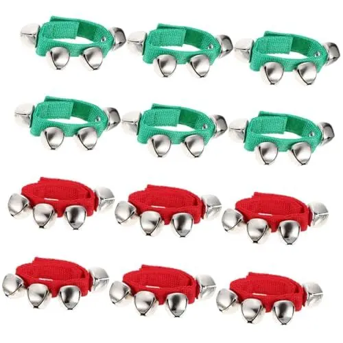 Produktbild: BIUDECO Einzigartiges Schickes Design Handrufglocke Weihnachtsknöchel-handgelenkglocken für Tanzerziehungsspielzeug