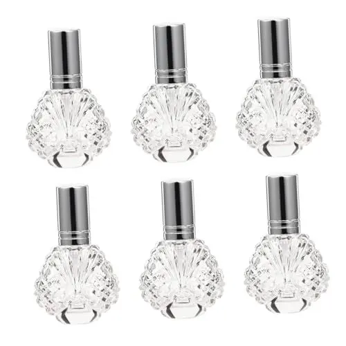 Produktbild: BIUDECO 18 Stück Parfümflaschen Taschenparfüm Nebel Sprühflasche Tragbare Duftflasche Für Reisen Nachfüllbare Pumpsprühflasche Reise Sprühflaschen Parfüm Mini Pipette Glas Silber