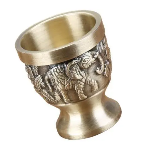 Produktbild: BIUDECO Weinkelch Mit Tierprägung Im Retro-stil Vintage-ornamente Multifunktionales Schnapsglas Für Bier Whisky