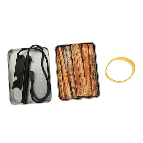 Produktbild: BIUDECO 1 Satz Outdoor-Survival-kit Überlebensfeuer Männer Werkzeuge Lagerfeuer-Feuer-Starter-kit Feuerstart-Set Camping Feuerstelle Starter Männer-kit Werkzeugkasten Mann Nylon