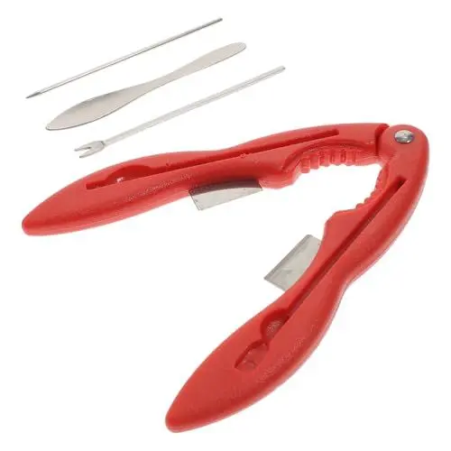 Produktbild: BIUDECO 1 Set Edelstahl Krabbenfresser Meeresfrüchte Werkzeuge Krabbenkoch Partyzubehör Meeresfrüchte Kochpartyzubehör Metallpickel Krabbencracker Krabbenbeincracker Hummerpicks