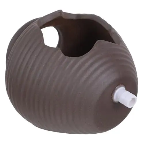 Produktbild: BIUDECO 1 Set Keramik Wassertank Dekorativer Wasserfall Wasserfall Dekor Garten Wasserfall Set Tisch Wasserbrunnen Aquarium Brunnen Wasserspray Sprinkler Ornament Zen Brunnen