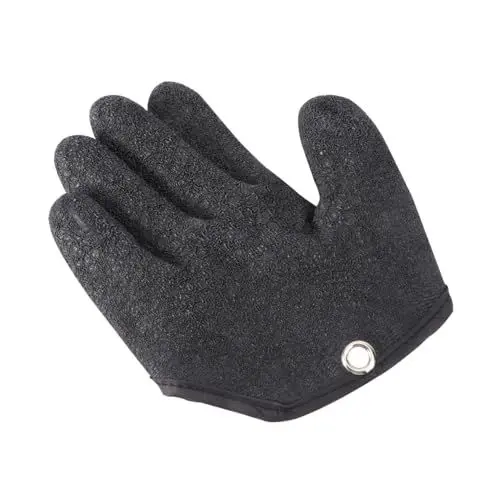 Produktbild: BIUDECO Angelhandschuhe 1 Stück Schwarz – Grätenhandschuhe rutschfest Atmungsaktiv Pe-Faden Gewebt Zum Fangen Von Fischen Zufällige Farbe