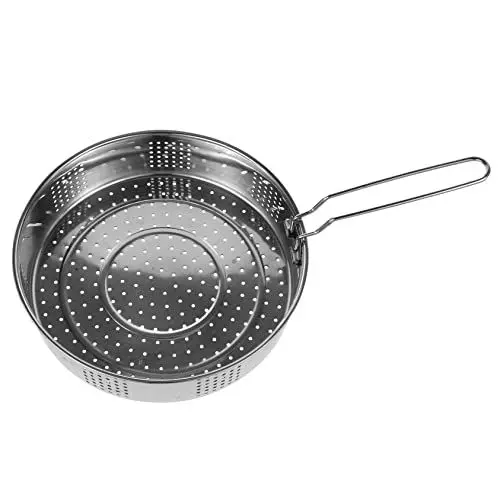 Produktbild: BIUDECO Dampfkorb Aus Edelstahl Dampfgarer Reisdampfer Pfanne Dampfkorb für Gemüse Dampfkorb für Topf Küchenbedarf