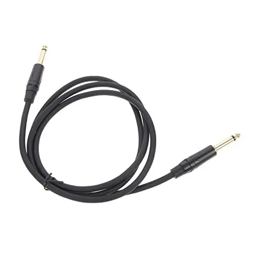 Produktbild: BIUDECO Elektrisches Gitarrenkabel Audio Kabel für Lautsprecher Hochwertiges Anschlusskabel für Gitarre Schwarz für Musiker und Audio Equipment