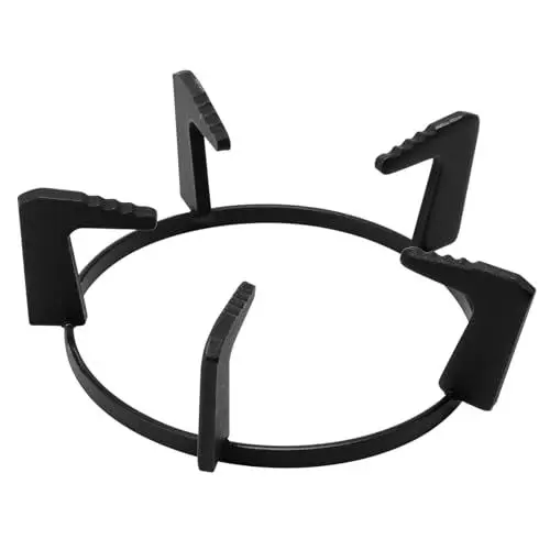 Produktbild: BIUDECO Gasherd Halterung Platte Wok-Brenner Schwerer Wok Küche Brenner-Wok-Halter Kochfeld Gestelle Für Gasherde Untersetzer Wokring Für Gasherd Gasbrenner Spitze Wok-Ring Black Gusseisen