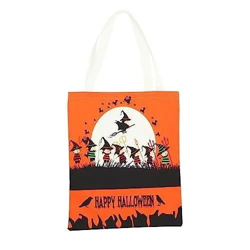 Produktbild: BIUDECO Halloween-Süßigkeitsbeutel Halloween-Geschenktüten Leinentasche Party-Einkaufstasche halloween handtasche halloween treat bags Halloween-Tasche Party-Geschenktüte Segeltuch