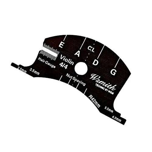 Produktbild: BIUDECO Messwerkzeuge Bass-Zubehör Profi-Griffbrett Spezialwerkzeuge Violinbrücken Reparaturwerkzeug Multitools Praktische Violinbrücke Violinbrücke Griffbrettschaber