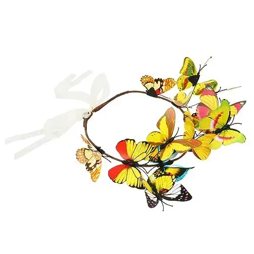 Produktbild: BIUDECO Schmetterlingsgirlande Stirnband Brauthaarband Hochzeit Haarschmuck Mädchen Stirnband Für Foto-requisite