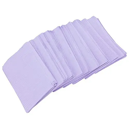Produktbild: bizofft Dental Bib Mat, Dental Bib 125pcs Kleidungsschutz für Tätowierer für Zuhause(Violett)