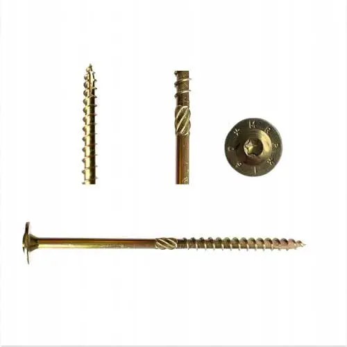 Produktbild: BK SHOP Holzschrauben Set I 50 Stücke I TX 40 Torx Schrauben Holz | Tellerkopfschraube | Spax Schraube 8x180mm | Edelstahlschrauben Verzinkt Holzschraube I Wood Screws