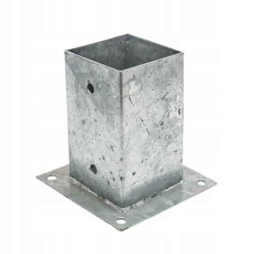 Produktbild: BK SHOP Pfostenträger Anker zum Einschlagen | Stützenfuß 121 x 150 mm | Pfostenanker Verzinkter Stahl 2 mm | Bodenanker für Holzpfosten | Pfostenschuh an Pfosten Angeschraubt