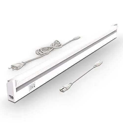 Produktbild: B.K.Licht - LED Leiste mit Ein-Ausschalter, warmweiß bis neutralweiß einstellbar, erweiterbar, Unterbauleuchte Küche, LED Lichtleiste Küche, Schrankbeleuchtung, Küchenlampe, 54,7x6,1x2,4 cm, Weiß