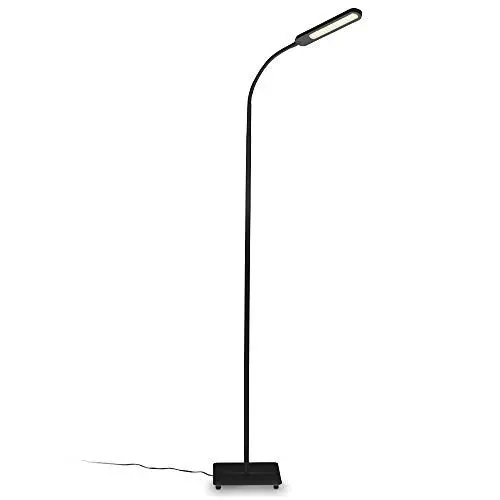 Produktbild: B.K.Licht - LED Stehlampe dimmbar, warmweiß bis kaltweiß einstellbar, Touch, Leselampe, Deko Wohnzimmer, Lampe, Deckenfluter, Bogenlampe, Standleuchte, Wohnzimmerlampe, 21x21x135 cm, Schwarz