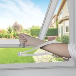 Produktbild: BKSAI Fliegengitter Dachfensterf Fliegengitter mit Reißverschluss ohne Bohren für jedes fenster Kippfenster Schrägfenster Dachfenster-Fliegengitter Moskitonetz fürs Fenster Zuschneidbar mit Klettband